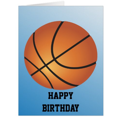 Basketball Birthday Kids Super Budget Special Card