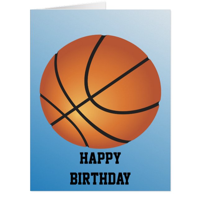 Basketball Birthday Kids Super Budget Special Card (Front)