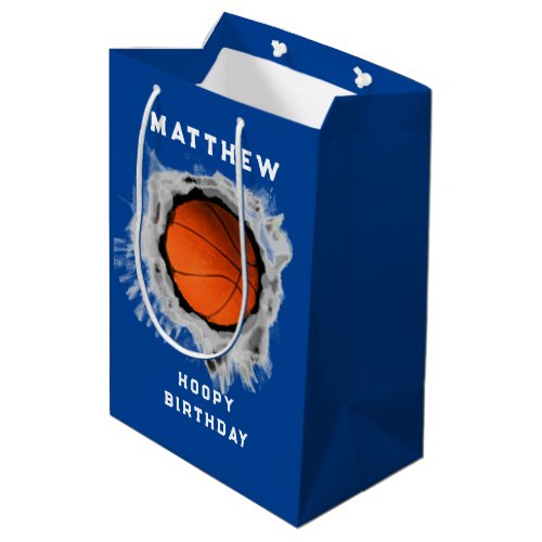 Basketball Birthday Medium Gift Bag