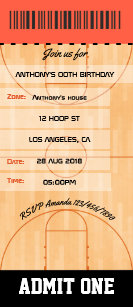 basketball birthday invitations zazzle