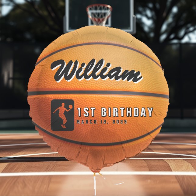 Basketball Birthday Party Balloon (Creator Uploaded)