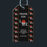 Basketball Birthday Party, Basketball Player  Gift Tags<br><div class="desc">Basketball Birthday Party,  Basketball Player Gift Tags. For more advanced customization of this design,  simply select the "Edit using Design Tool" button above!</div>