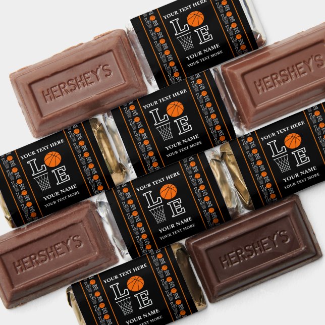 Basketball Birthday Party, Basketball Player Hershey's Miniatures (Assorted)