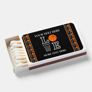 Basketball Birthday Party, Basketball Player Matchboxes