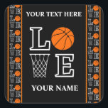 Basketball Birthday Party, Basketball Player  Square Sticker<br><div class="desc">Basketball Birthday Party,  Basketball Player Square Sticker . For more advanced customization of this design,  simply select the "Edit using Design Tool" button above!</div>