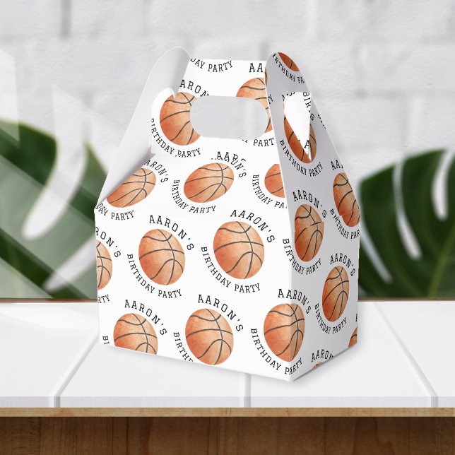 Basketball Birthday Party Favor Boxes (Creator Uploaded)