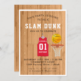 Basketball Birthday Party Invitation