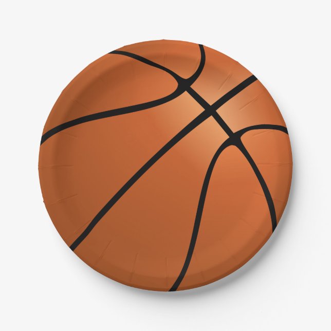 Basketball Birthday Party  Paper Plates (Front)
