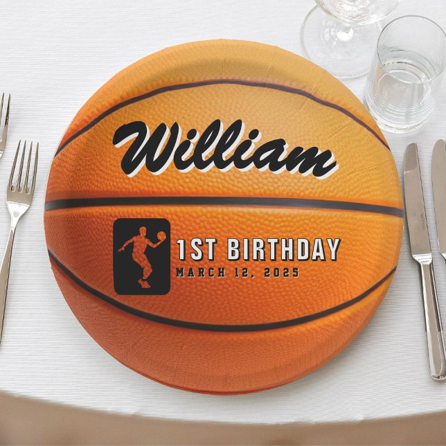 Basketball Birthday Party Paper Plates (Basketball Birthday Party Paper Plates
)