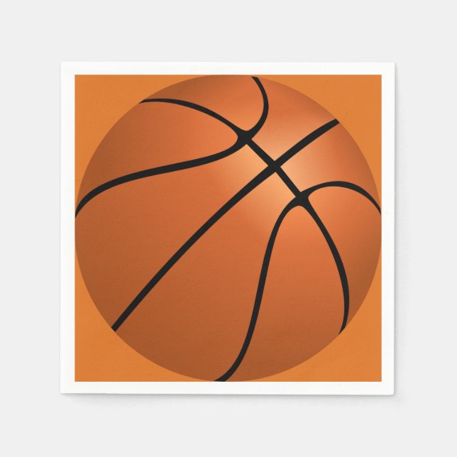 Basketball Birthday Party Theme  Napkins (Front)