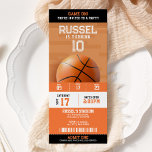 Basketball Birthday Party Ticket Invitation<br><div class="desc">Basketball Birthday Party Ticket Invitation.</div>