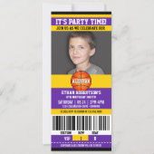 Basketball Birthday Photo Template | Zazzle