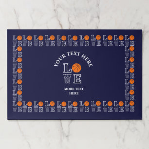 Basketball Birthday, Player Paper Placemats