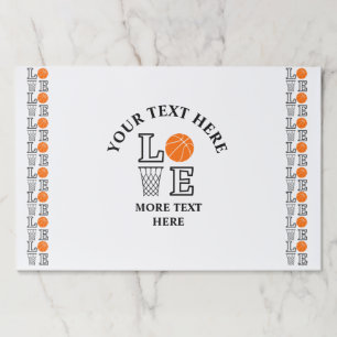 Basketball Birthday, Player Paper Placemats