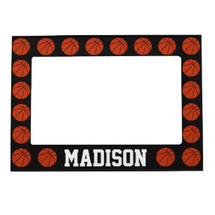 Basketball Black Custom Magnetic Picture Frame