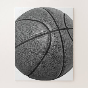 Basketball Black & White  Jigsaw Puzzle