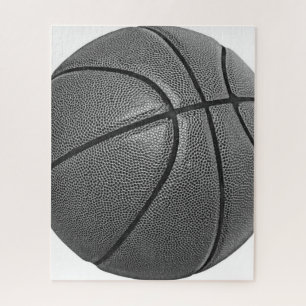 Basketball Black & White Jigsaw Puzzle