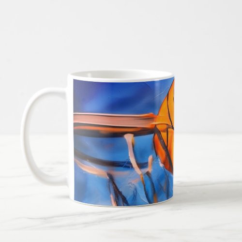 Basketball blue fireMug Coffee Mug
