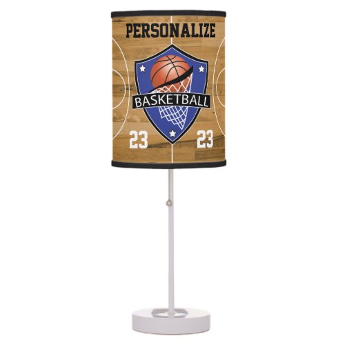 Basketball _ Blue Table Lamp