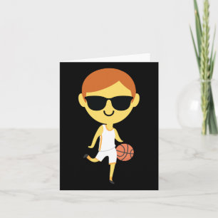 Basketball Boy Emoji 1  Card