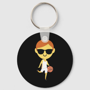 Basketball Boy Emoji 1 Keychain