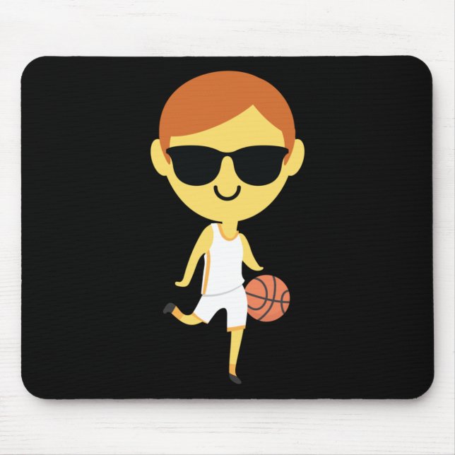 Basketball Boy Emoji 1  Mouse Pad (Front)
