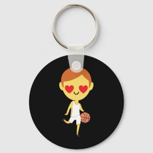Basketball Boy Emoji Keychain
