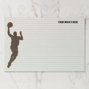 Basketball Boy Lined Notebook Tearaway Paper Pad