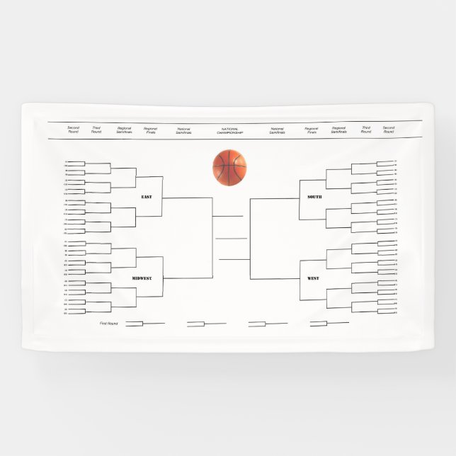 Basketball Bracket Banner (Horizontal)