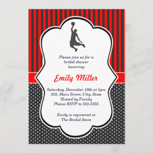 Basketball Bridal Shower Invitation