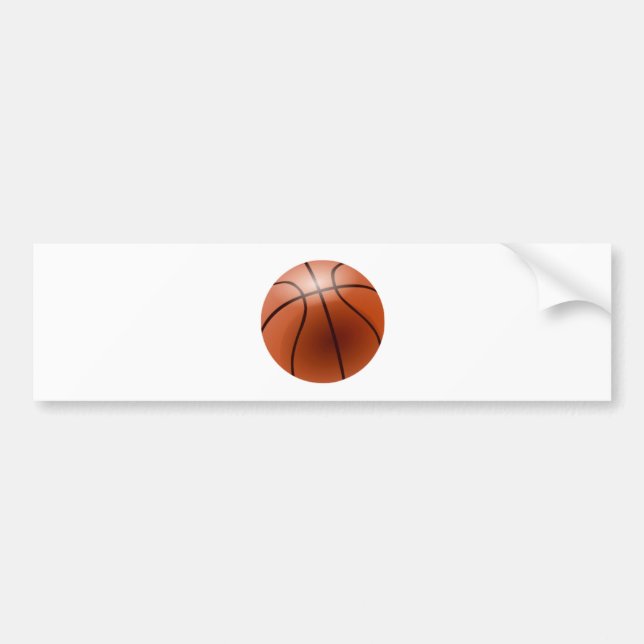 Basketball Bumper Sticker (Front)