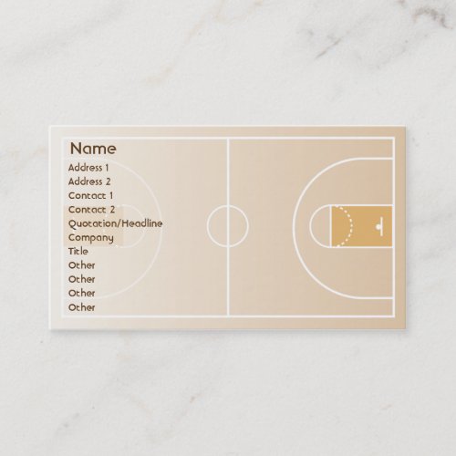 Basketball - Business Business Card Template