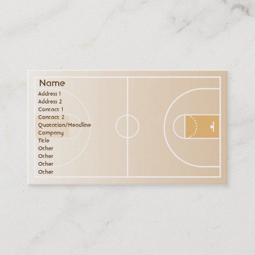 Customizable Basketball - Business Business Card Template