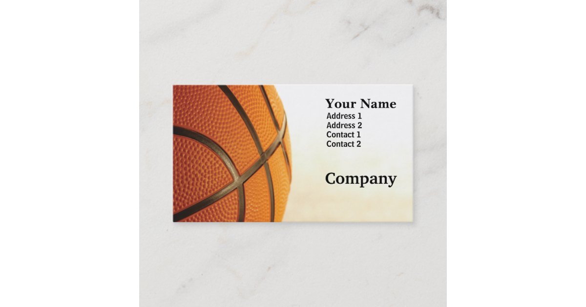 Basketball Business Card | Zazzle