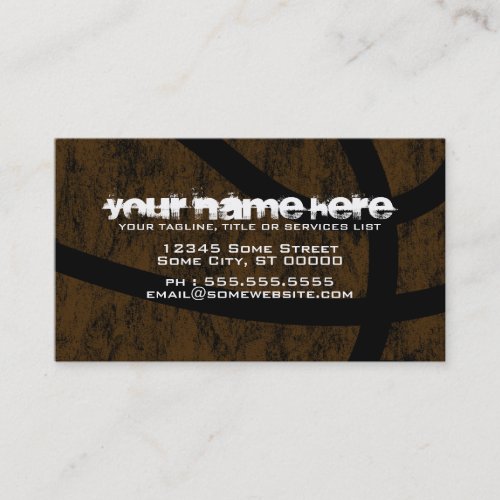 basketball business card templates