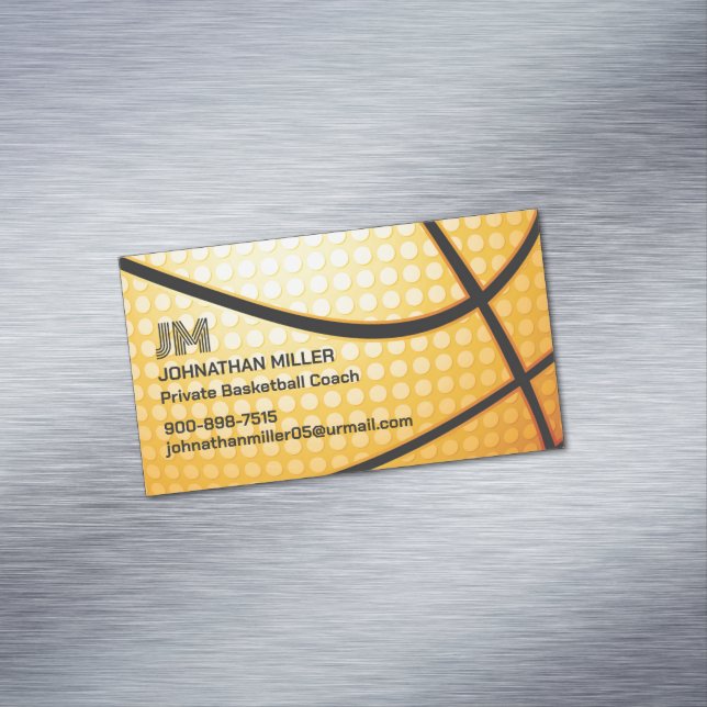 Basketball Business Card Magnet (In Situ)