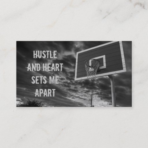 Customizable Basketball Business Cards