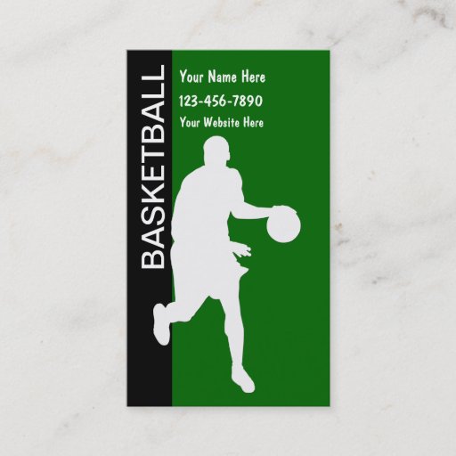 Customizable Basketball Business Cards