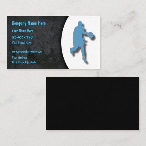 Customizable Basketball Business Cards