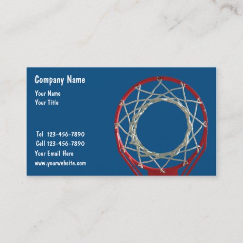 Basketball Business Cards