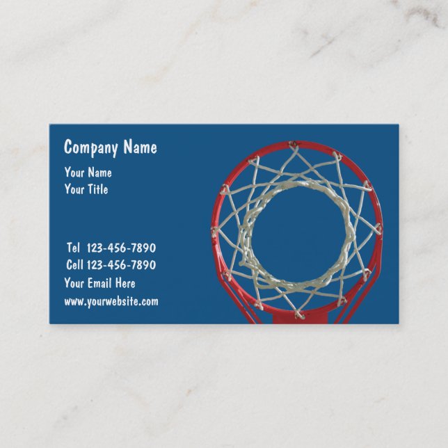 Basketball Business Cards (Front)