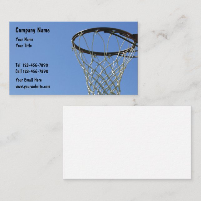 Basketball Business Cards (Front/Back)