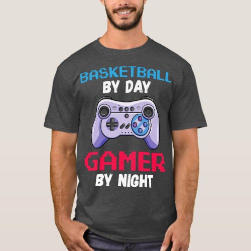 Basketball By Day By Night T_Shirt