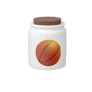 Basketball candy jar