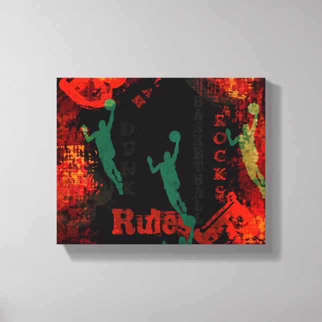 BASKETBALL    CANVAS PRINT (Front)