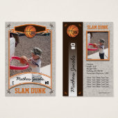 Basketball Card (Front & Back)