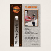 Basketball Card (Back)