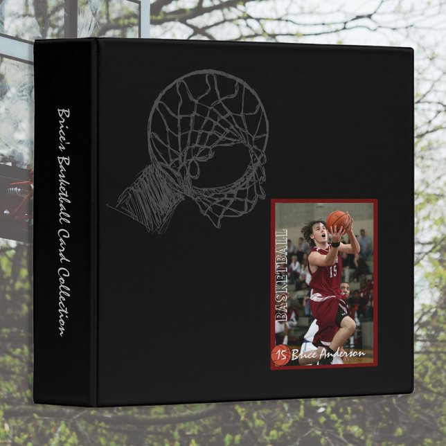 Basketball Card Collectors Album Dark 3 Ring Binder (Creator Uploaded)