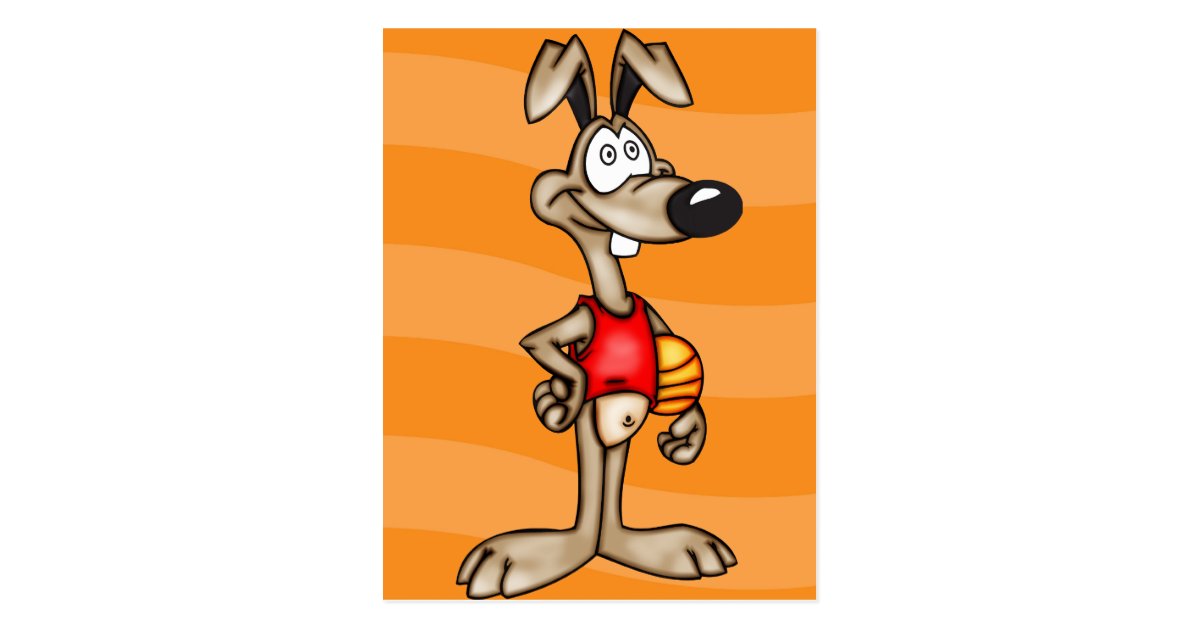 Basketball Cartoon Dog Postcard | Zazzle.com