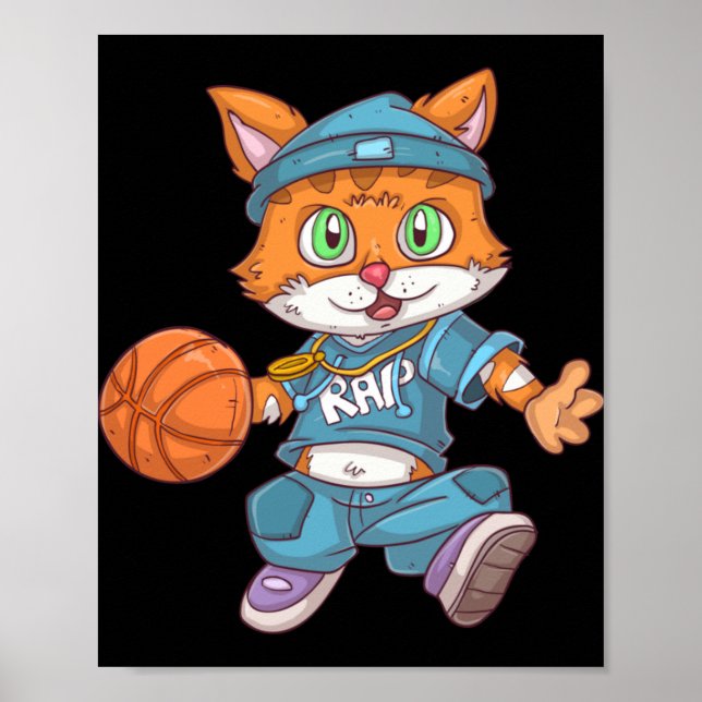 Basketball Cat  Poster (Front)